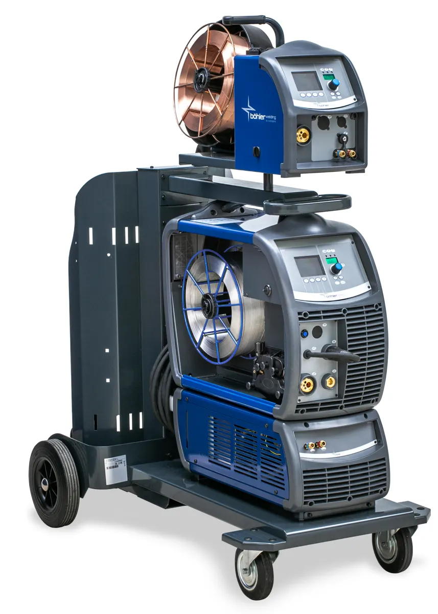 Böhler TERRA NX 400 PMC DualFeeder, zestaw wodny, podajnik, Spawlab