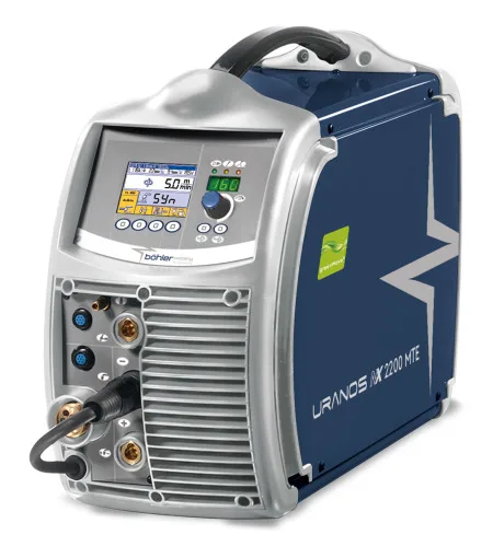Böhler URANOS NX 2200 MTE, zestaw wodny, spawarka MIG/MAG, widok z przodu, Spawlab