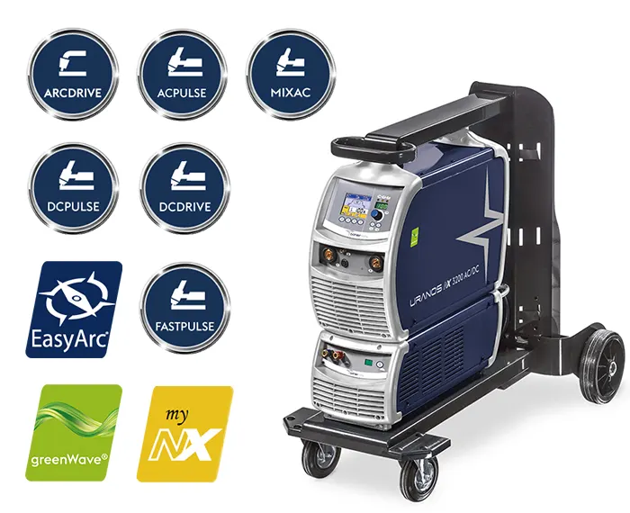Böhler URANOS NX 3200 AC/DC, samo źródło, widok z przodu, Spawlab