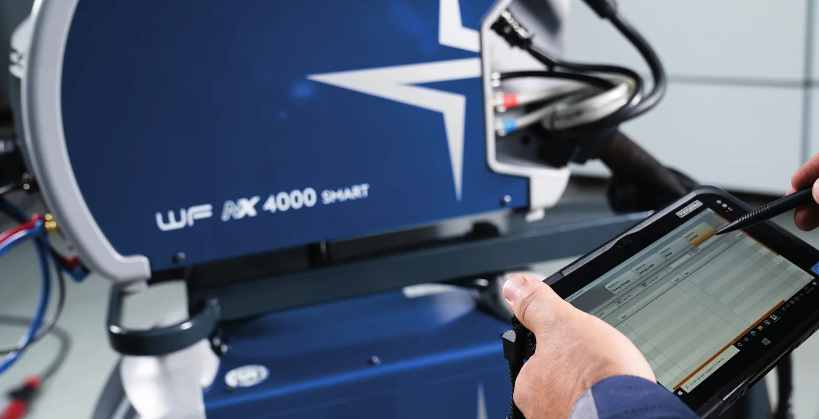 Böhler URANOS NX 5000 GSM, zestaw wodny z podajnikiem WF NX 4000 Smart, podajnik, Spawlab
