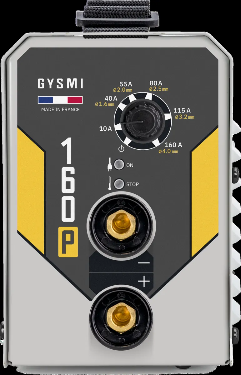 GYS GYSMI 160 P w walizce, panel sterowania, Spawlab