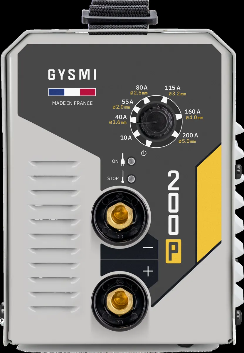 GYS GYSMI 200 P w walizce, panel sterowania, Spawlab