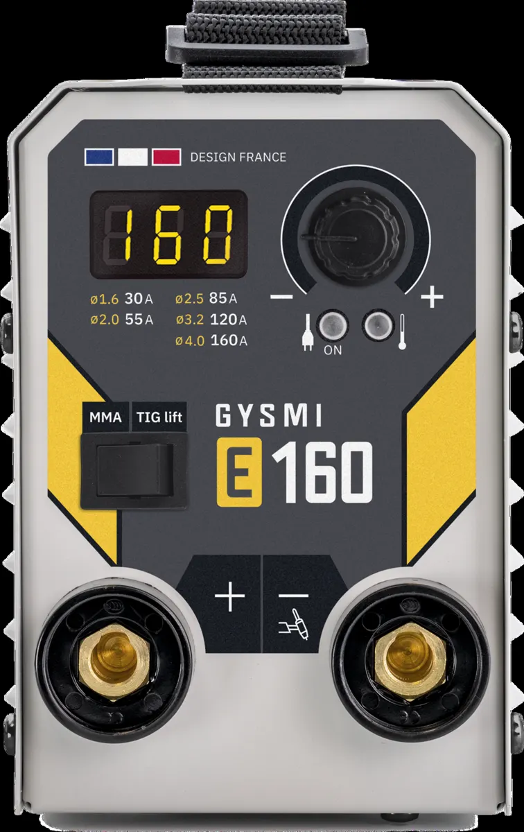 GYS GYSMI E160 w walizce, panel sterowania, Spawlab