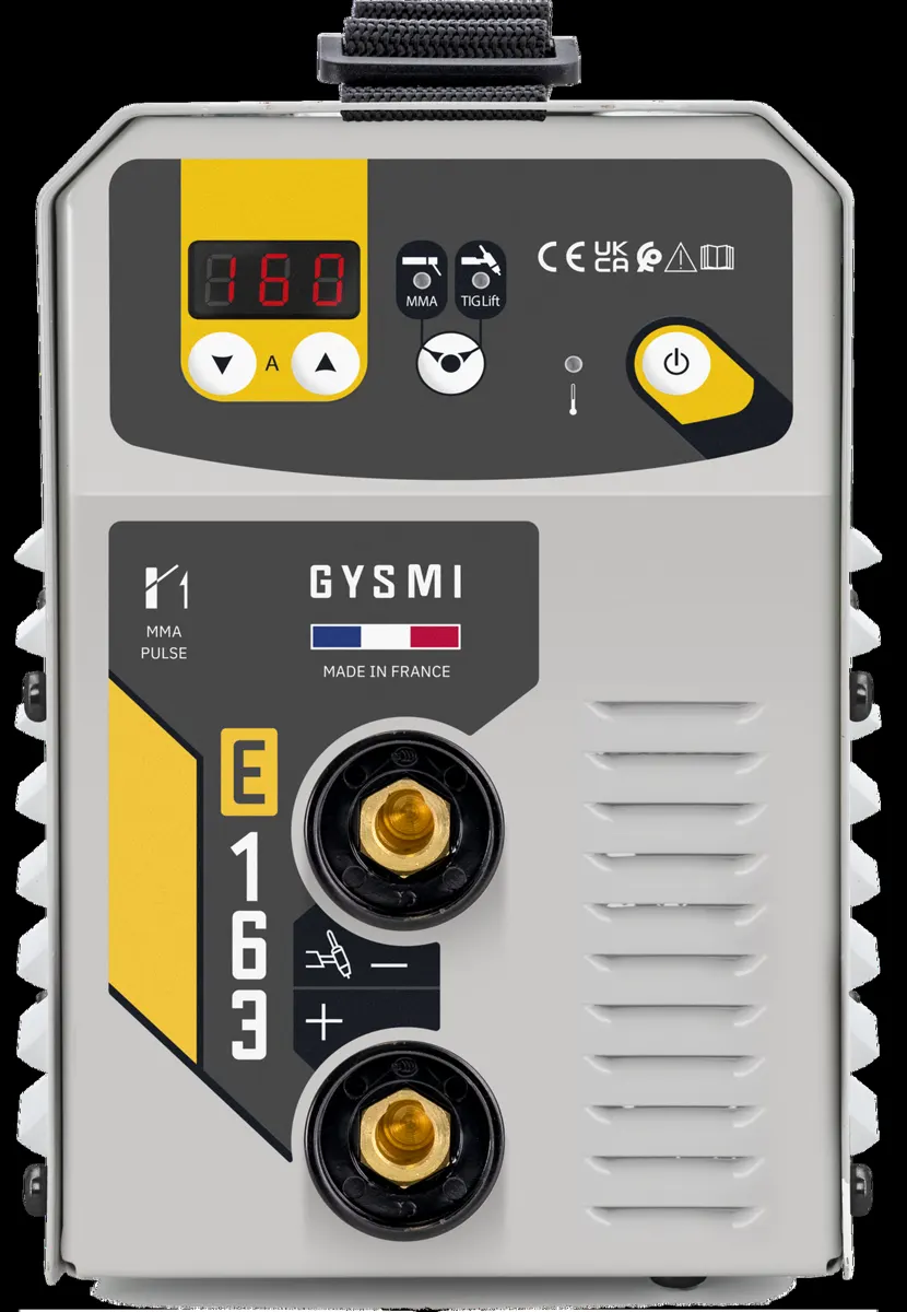 GYS GYSMI E163 w walizce, panel sterowania, Spawlab