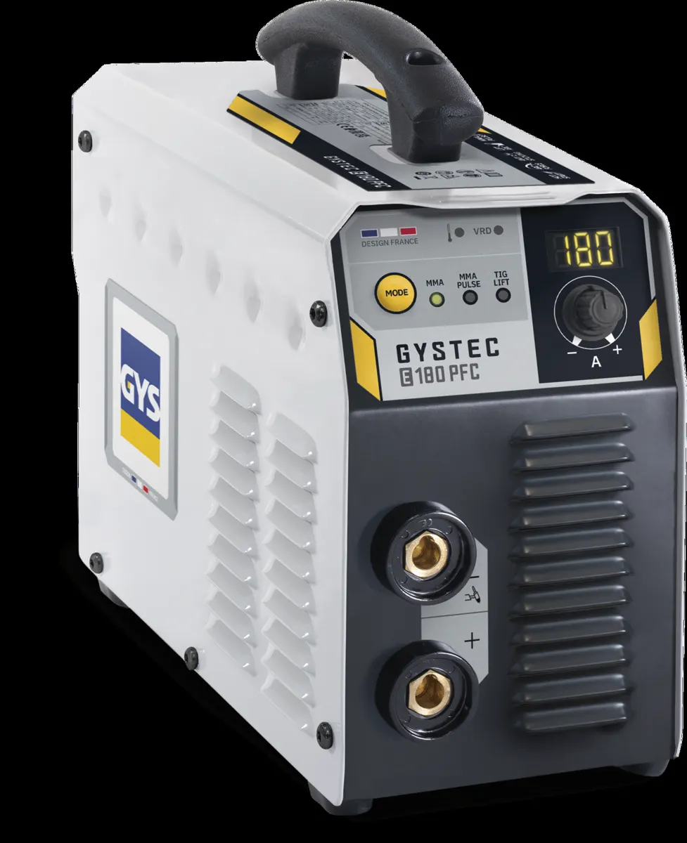 GYS GYSTEC E180 PFC w walizce, widok z przodu, Spawlab