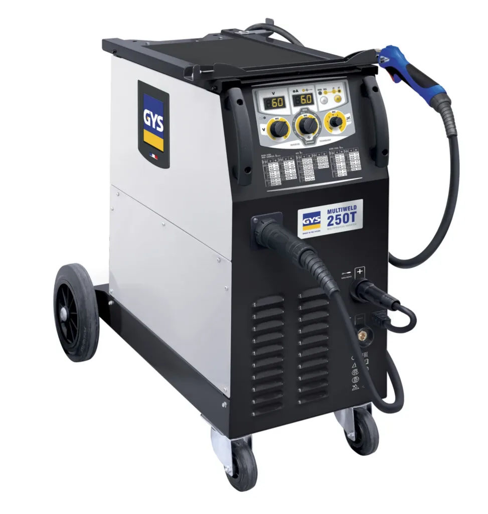 GYS MULTIWELD 250T (z akcesoriami), widok z przodu, Spawlab