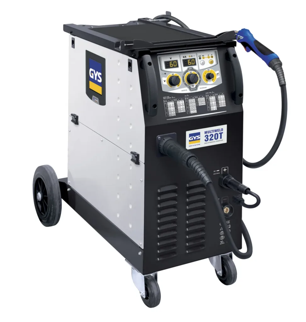 GYS MULTIWELD 320T (z akcesoriami), widok z przodu, Spawlab