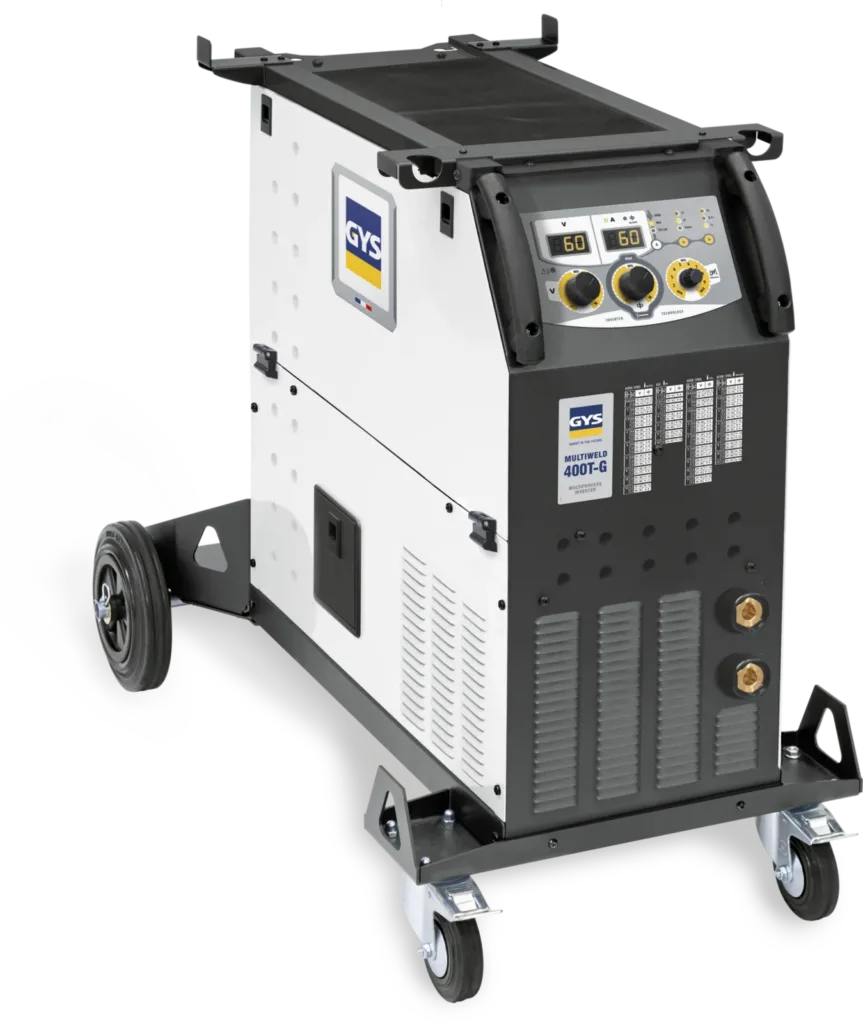 GYS MULTIWELD 400T G (bez akcesoriów), spawarka MIG/MAG, widok z przodu, Spawlab