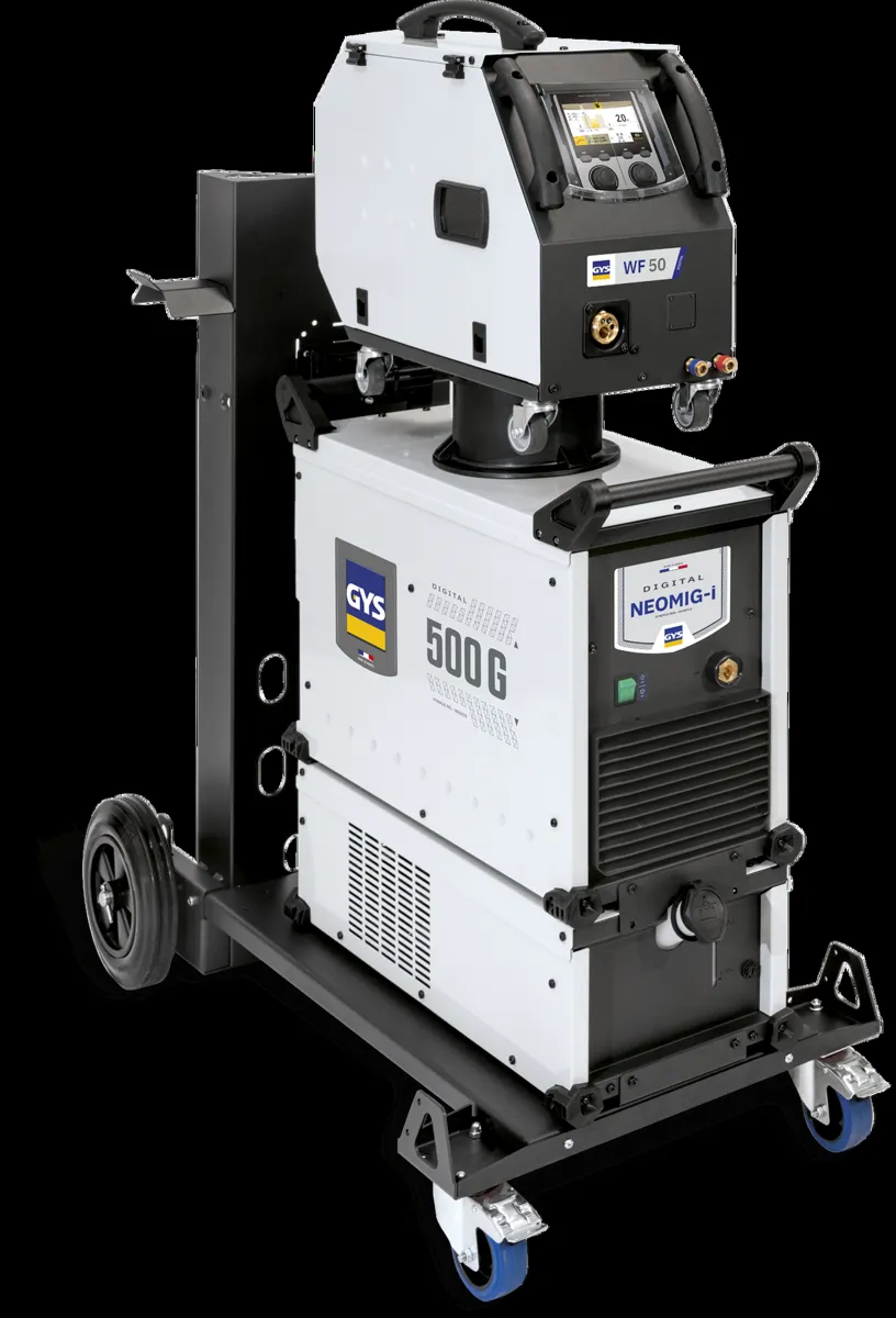 GYS Pakiet NEOPULSE 500 G W4 podwójny podajnik drutu, stal / ALU, zestaw, Spawlab