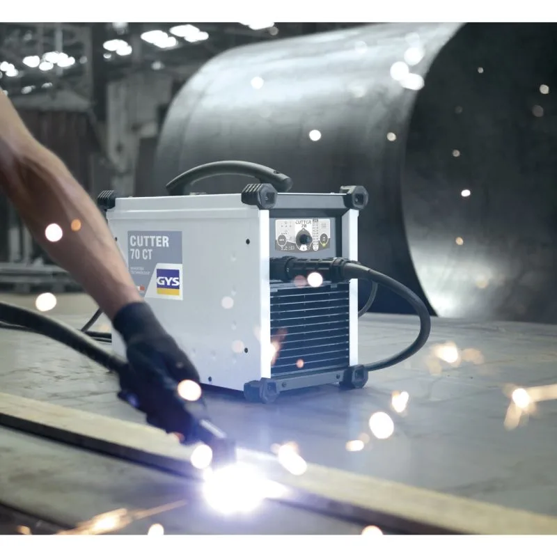 GYS Pakiet PLASMA CUTTER 70 CT M1, w pracy, Spawlab