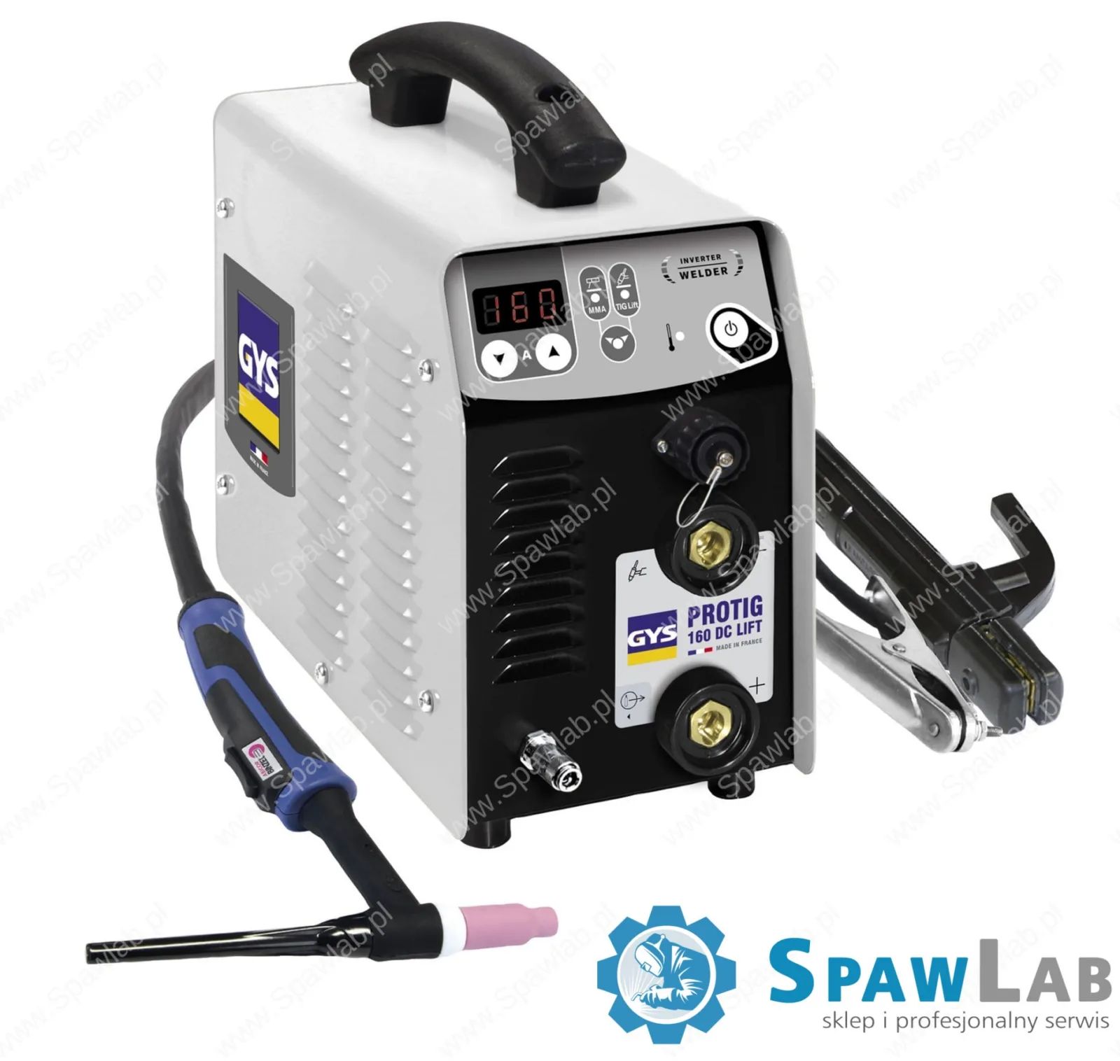 GYS PROTIG 160 DC LIFT (z akcesoriami) (TIG17B-4m), spawarka TIG, nowa, Spawlab