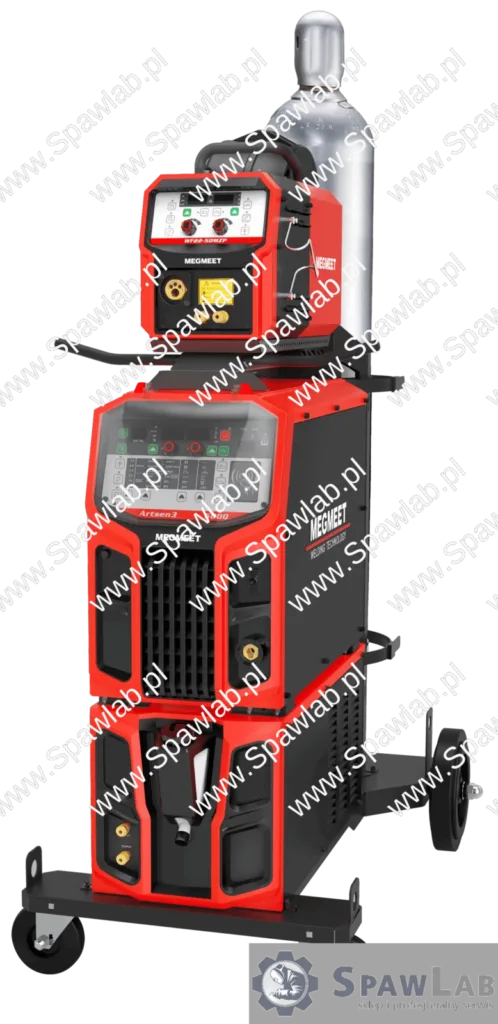 MEGMEET Artsen III 500Q, spawarka MIG/MAG, widok z przodu, Spawlab