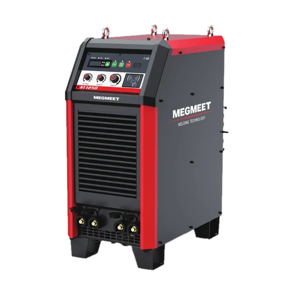 MEGMEET Fluxon 1250, spawarka MMA, widok 3/4, na panelu napis ST1250