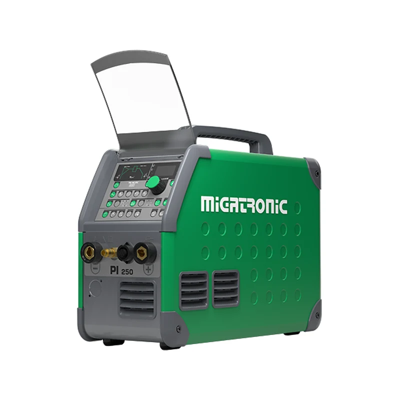 Migatronic PI 250 AC/DC, widok z przodu, Spawlab