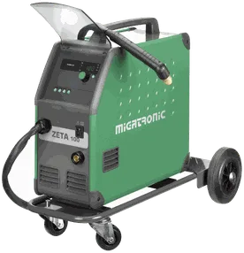 Migatronic Zeta 100 z wózkiem, przecinarka plazmowa, stanowisko, Spawlab