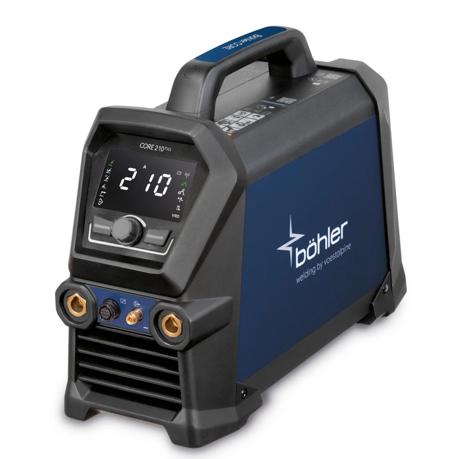 Böhler CORE 210 TIG, spawarka TIG, widok z przodu, Spawlab